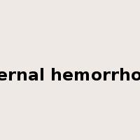 Internal hemorrhoids是什么意思