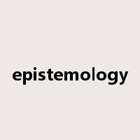 epistemology是什么意思