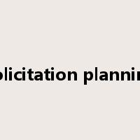 Solicitation planning是什么意思