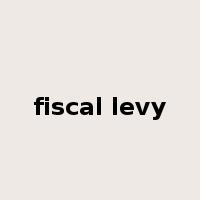 fiscal levy是什么意思