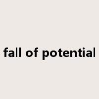 fall of potential是什么意思