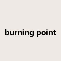 burning point是什么意思