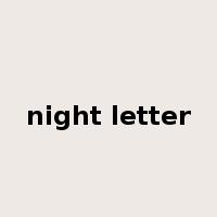 night letter是什么意思