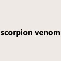 scorpion venom是什么意思