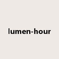 lumen-hour是什么意思