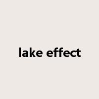 lake effect是什么意思