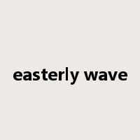 easterly wave是什么意思