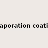 evaporation coating是什么意思