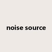 noise source是什么意思