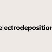electrodeposition是什么意思