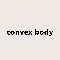 convex body是什么意思