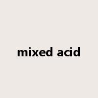 mixed acid是什么意思