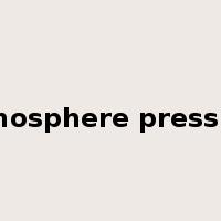 atmosphere pressure是什么意思