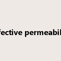 effective permeability是什么意思