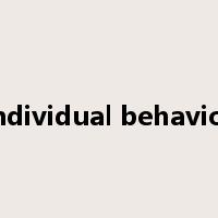 individual behavior是什么意思
