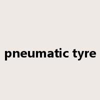 pneumatic tyre是什么意思