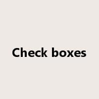 Check boxes是什么意思