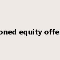 seasoned equity offerings是什么意思