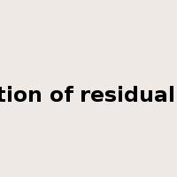 relaxation of residual stress是什么意思