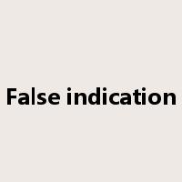 False indication是什么意思