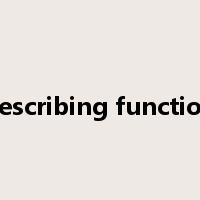 describing function是什么意思