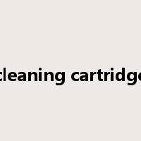 cleaning cartridge是什么意思