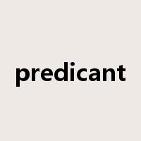 predicant是什么意思