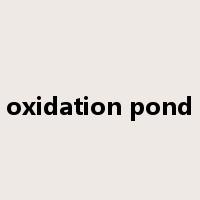 oxidation pond是什么意思