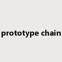 prototype chain是什么意思