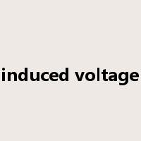 induced voltage是什么意思