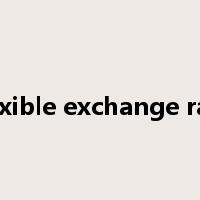 flexible exchange rate是什么意思