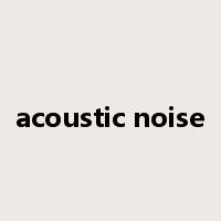 acoustic noise是什么意思