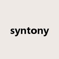 syntony是什么意思