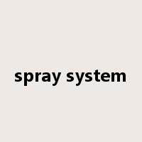 spray system是什么意思
