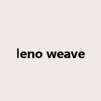 leno weave是什么意思