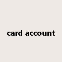 card account是什么意思