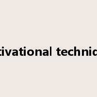 motivational techniques是什么意思