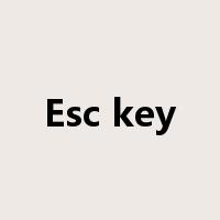 Esc key是什么意思