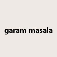 garam masala是什么意思