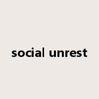 social unrest是什么意思