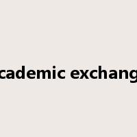 academic exchange是什么意思