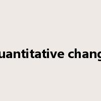 quantitative change是什么意思