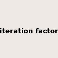 iteration factor是什么意思