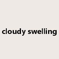 cloudy swelling是什么意思