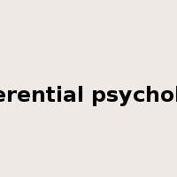 differential psychology是什么意思