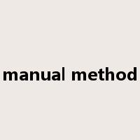 manual method是什么意思