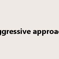 aggressive approach是什么意思