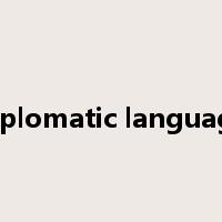 diplomatic language是什么意思