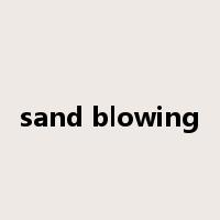 sand blowing是什么意思