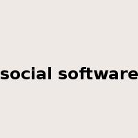 social software是什么意思